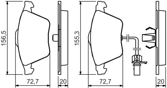 Brake Pad Set, disc brake 0986494283 - image 8