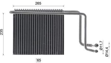 Evaporator, air conditioning BEHR AE 65 000S - image 10