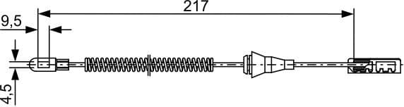 Cable Pull, parking brake 1 987 482 461 - image 2
