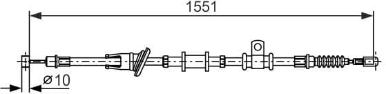 Cable Pull, parking brake 1987482400 - image 2