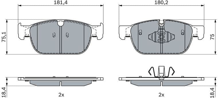 Brake Pad Set, disc brake 0 986 424 599 - image 5