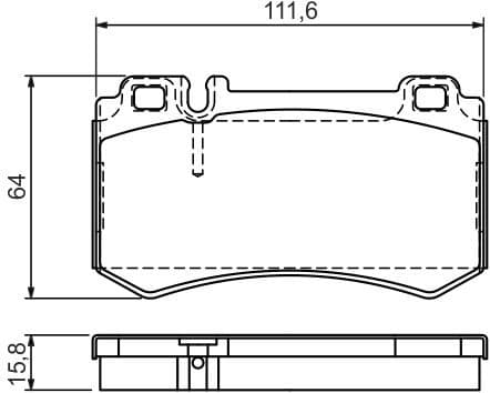 Brake Pad Set, disc brake 0986494356 - image 7