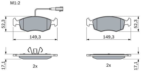 Brake Pad Set, disc brake 0986494463 - image 4