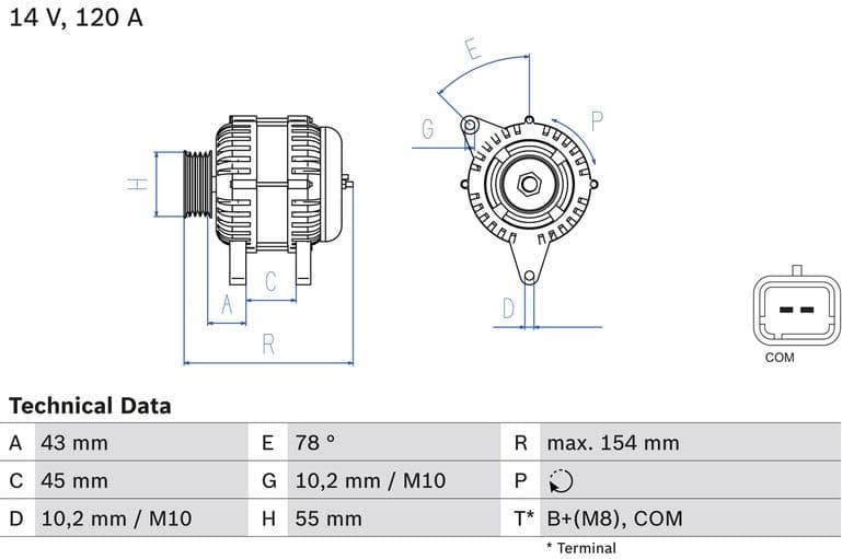 Alternator 0 986 083 840 - image 3