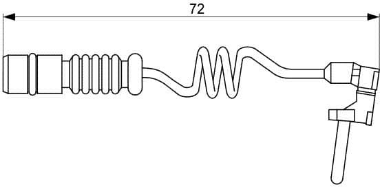Warning Contact, brake pad wear 1987473057 - image 7
