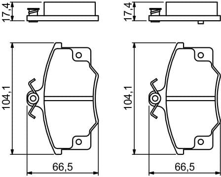 Brake Pad Set, disc brake 0986468380 - image 6
