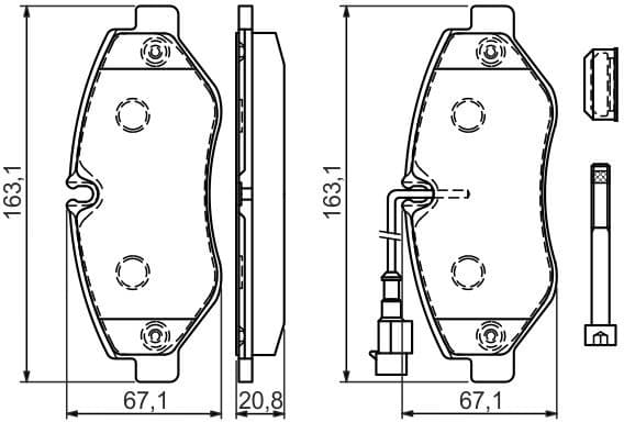 Brake Pad Set, disc brake 0986494334 - image 13