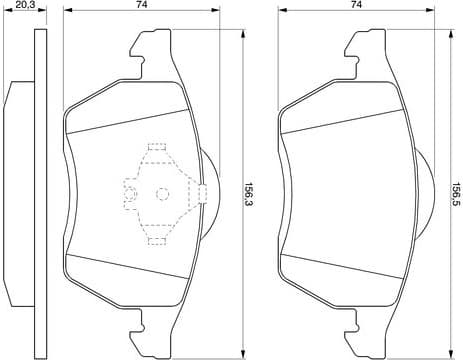 Brake Pad Set, disc brake 0986494003 - image 12