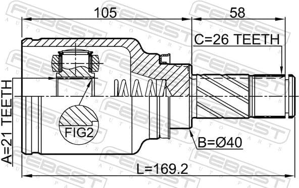 Joint Kit, drive shaft 2411-SANIIRH - image 2