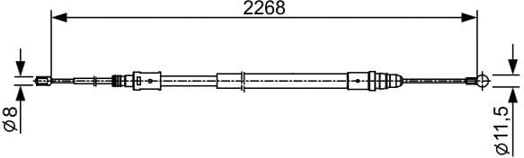 Cable Pull, parking brake 1987482409 - image 2