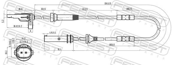 Sensor, wheel speed 19606-002