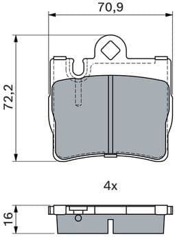 Brake Pad Set, disc brake 0986424830 - image 10
