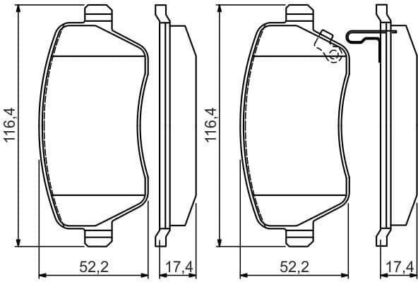 Brake Pad Set, disc brake 0986494573 - image 8