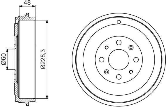 Brake Drum 0986477208 - image 2