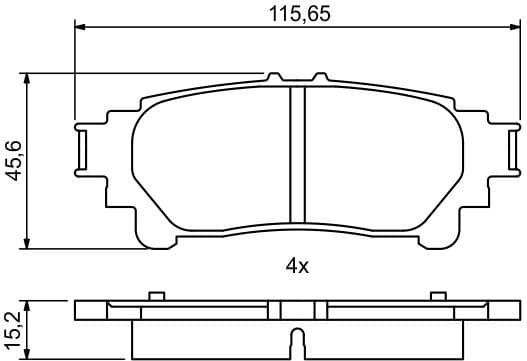 Brake Pad Set, disc brake 0986494873 - image 11