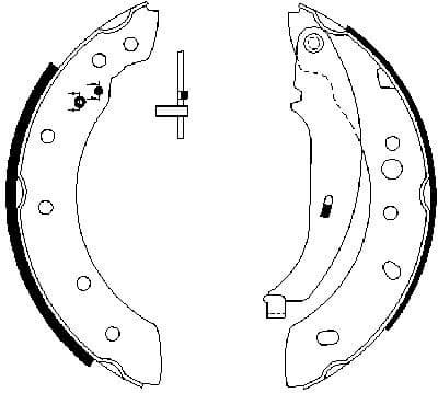 Brake Shoe Set 0986487672 - image 2