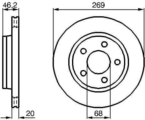 Brake Disc 0986478316 - image 3