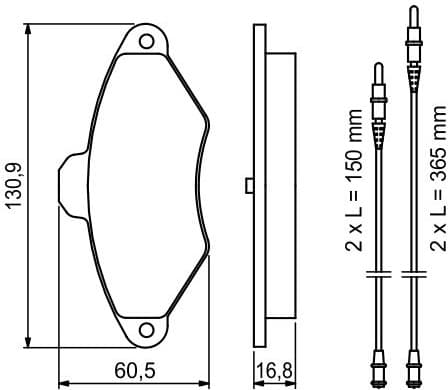 Brake Pad Set, disc brake 0986461757 - image 12