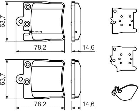 Brake Pad Set, disc brake 0986494022 - image 12