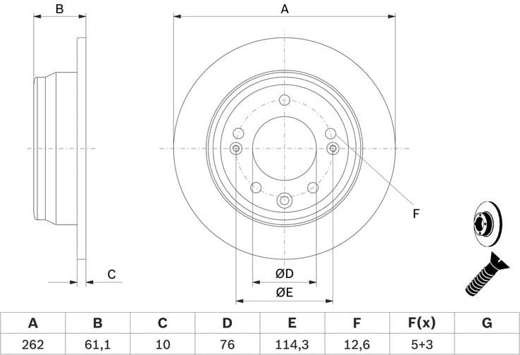 Brake Disc 0986479C14 - image 6