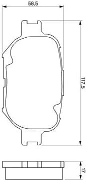 Brake Pad Set, disc brake 0986424808 - image 8