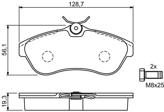 Brake Pad Set, disc brake 0986424635 - image 8