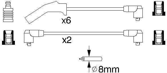 Ignition Cable Kit 0986356879 - image 10