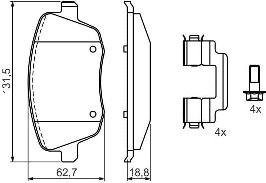 Brake Pad Set, disc brake 0986424829 - image 9