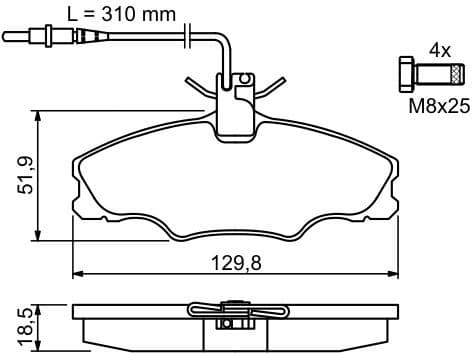 Brake Pad Set, disc brake 0986424227 - image 12