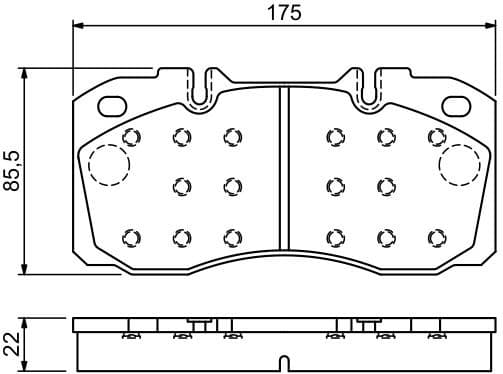 Brake Pad Set, disc brake 0986494257 - image 9