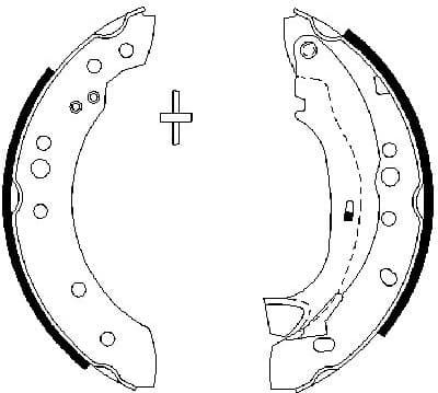 Brake Shoe Set 0986487664 - image 2