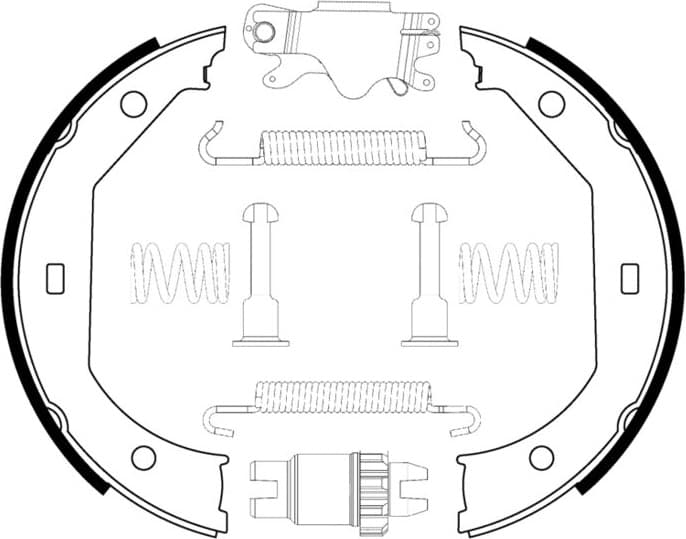 Brake Shoe Set, parking brake 0204113806 - image 9