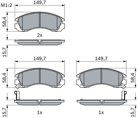 Brake Pad Set, disc brake 0986424523 - image 14