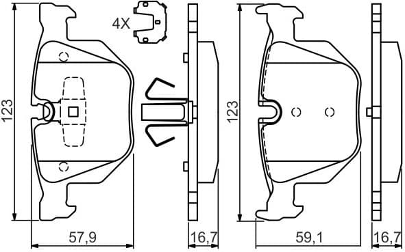 Brake Pad Set, disc brake 0986494540 - image 10