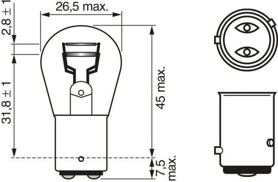 Bulb, rear fog light Pure Light BL 1 987 301 015 - image 12