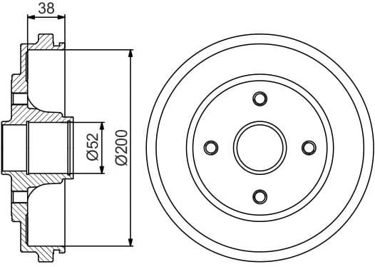 Brake Drum 0986477229 - image 2