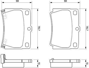 Brake Pad Set, disc brake 0986424711 - image 12