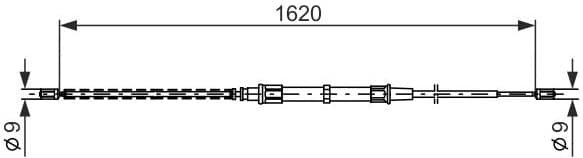 Cable Pull, parking brake 1 987 477 704 - image 3