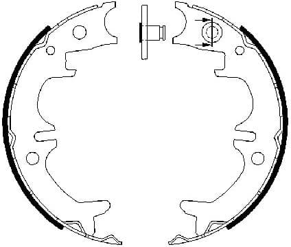 Brake Shoe Set, parking brake 0986487680 - image 6