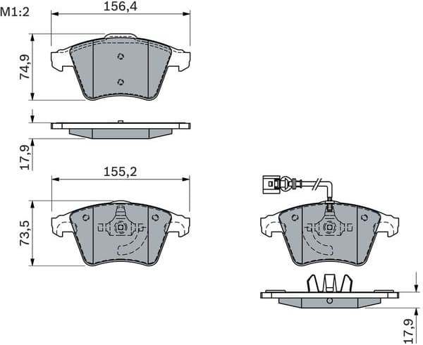 Brake Pad Set, disc brake 0986494107 - image 9