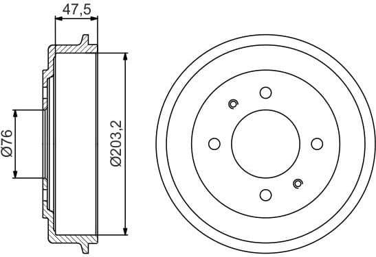 Brake Drum 0986477180 - image 2