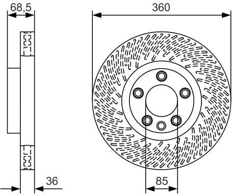 Brake Disc 0986479B12 - image 2
