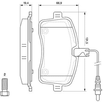 Brake Pad Set, disc brake 0986494097 - image 8