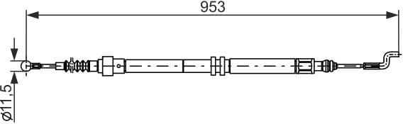 Cable Pull, parking brake 1 987 477 707 - image 6