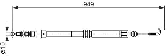 Cable Pull, parking brake 1 987 477 706 - image 6