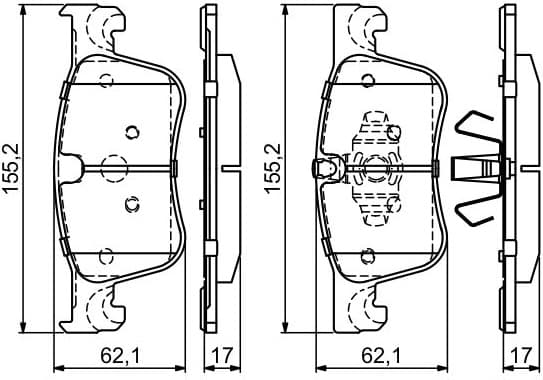 Brake Pad Set, disc brake 0986494695 - image 14
