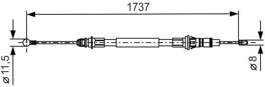 Cable Pull, parking brake 1987477261 - image 6