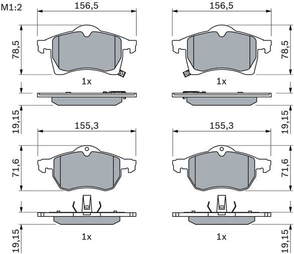 Brake Pad Set, disc brake 0986424457 - image 14