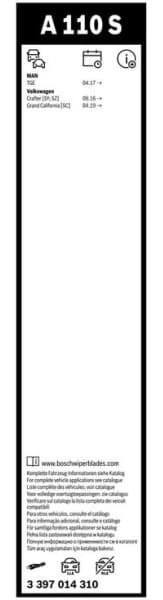 Wiper blade set BOSCH 2psc 3397014310 - image 8