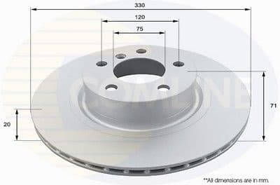 Brake disc, 1pcs REAR ADC1780V - image 2